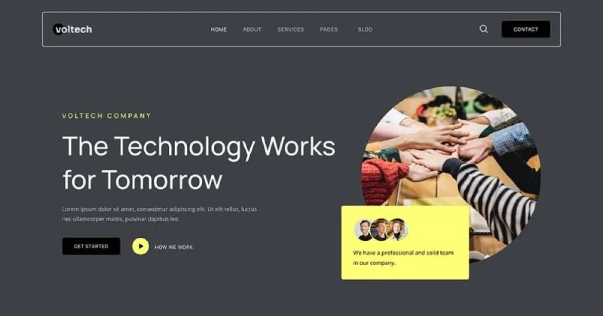 Voltech – Tech & Digital Startup Company Elementor Template Kit