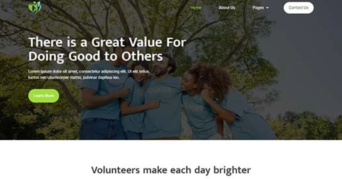 Voltee – Volunteering Service Elementor Template Kit