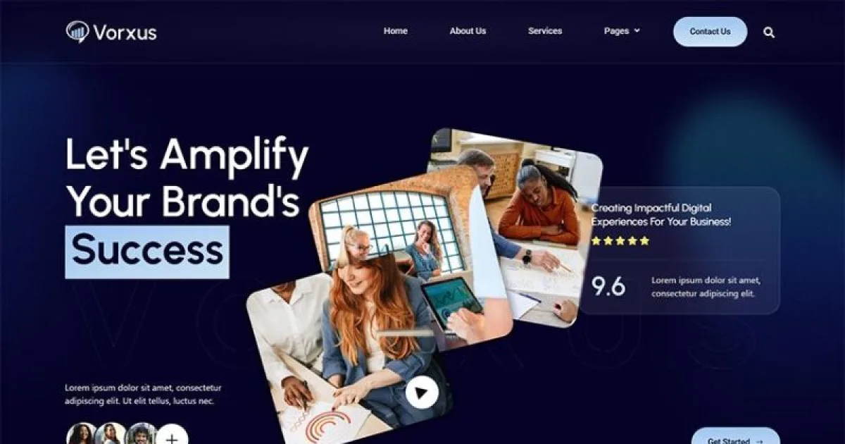 Vorxus – Digital Marketing Agency Elementor Template Kit