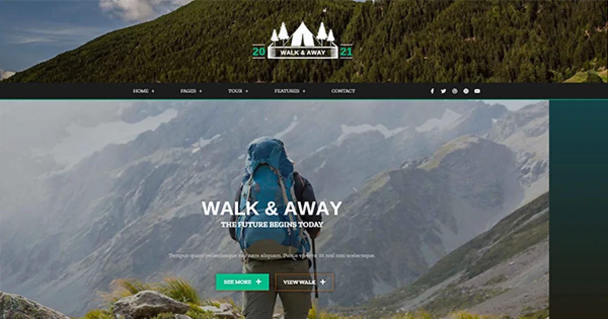Walk&Away – Travel Blog & Tours Elementor Template Kit