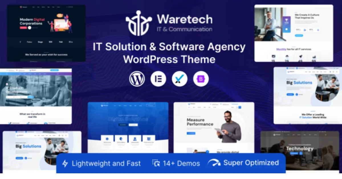 Waretech Theme – IT Solutions & Technology WordPress Theme