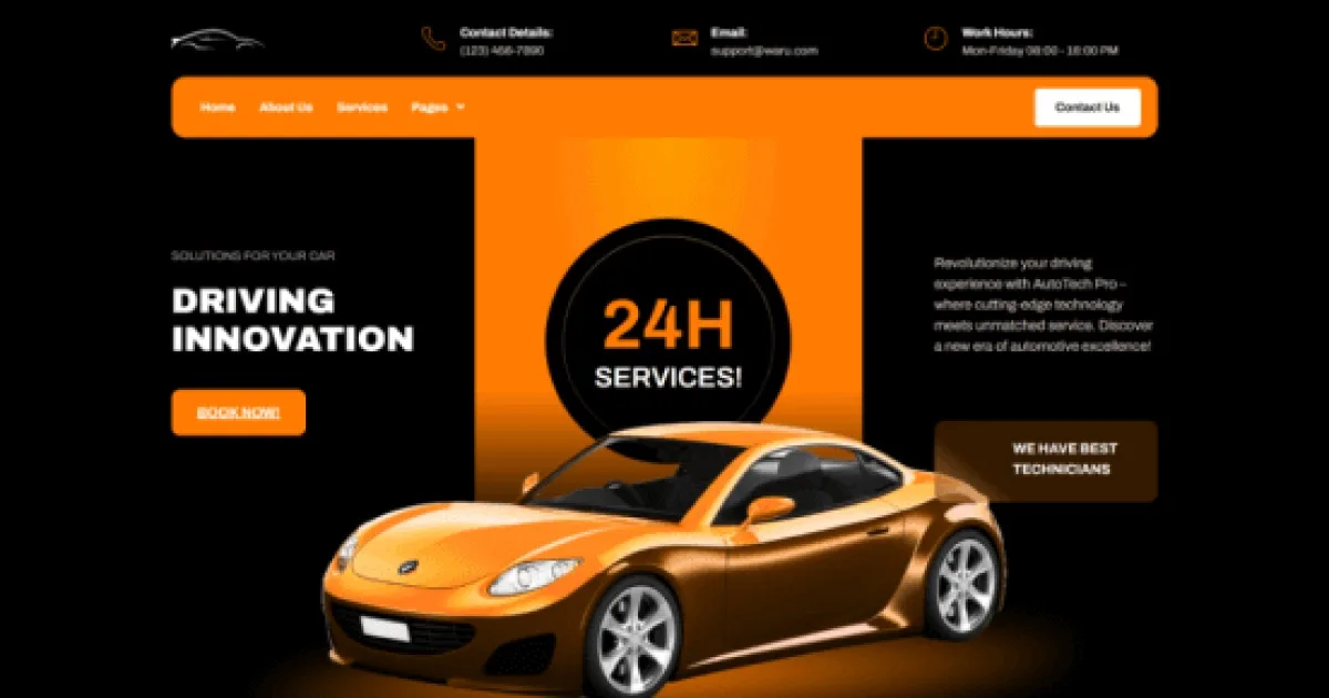Waru – Car Repair & Auto Service Elementor Template Kit