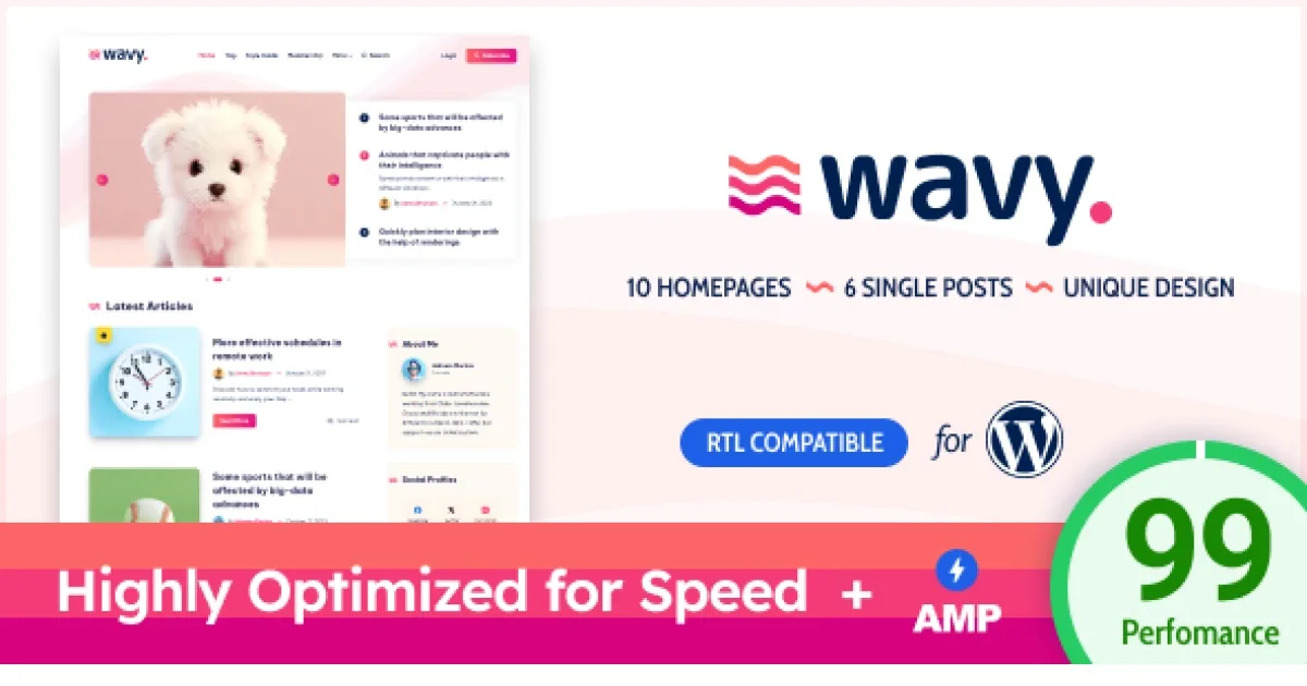 Wavy WordPress Theme