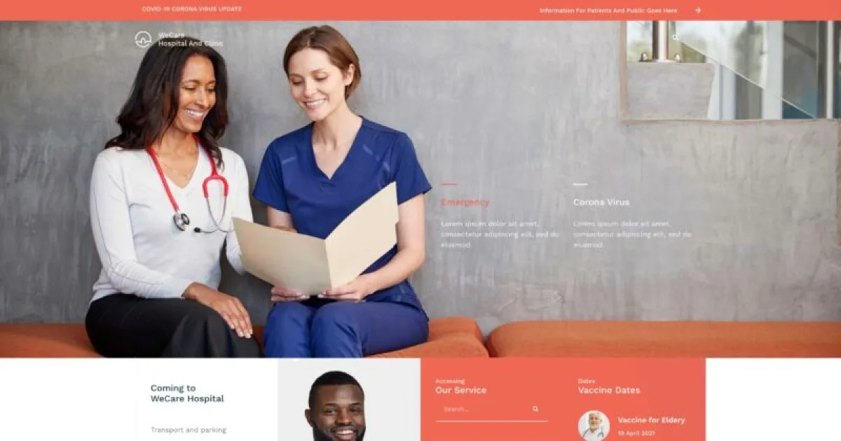 WeCare – Hospital & Clinic Elementor Template Kit