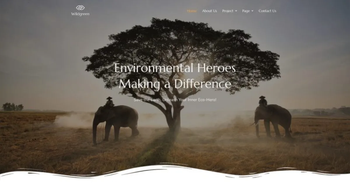 Wildgreen – Environmental NGO Elementor Template Kit