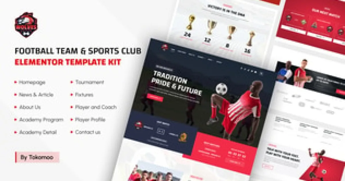 Wolves Football Team Sports Club Elementor