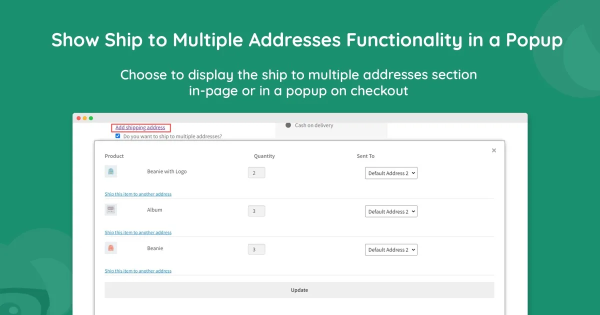 WooCommerce Multiple Customer Addresses