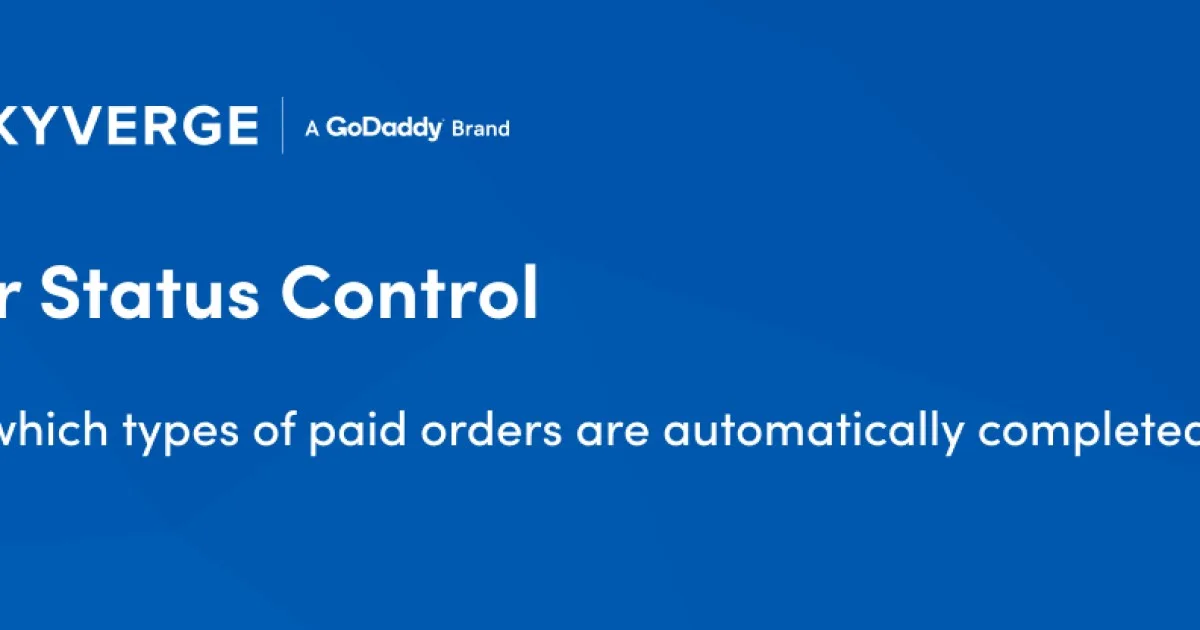 WooCommerce Order Status Control