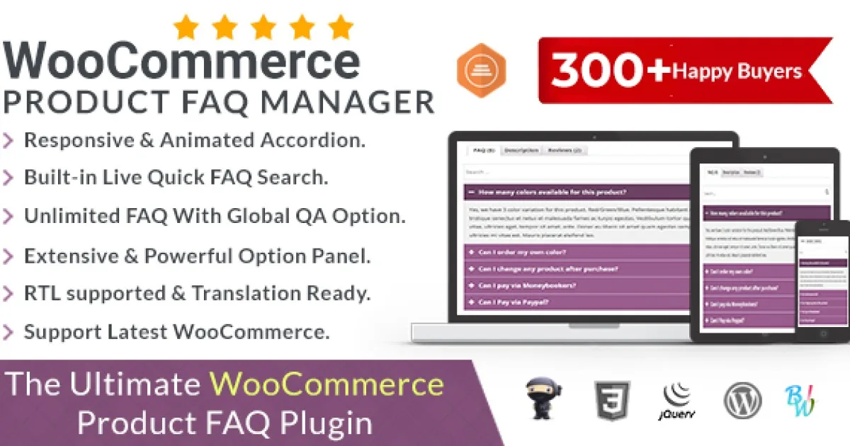 WooCommerce Product FAQ Manager
