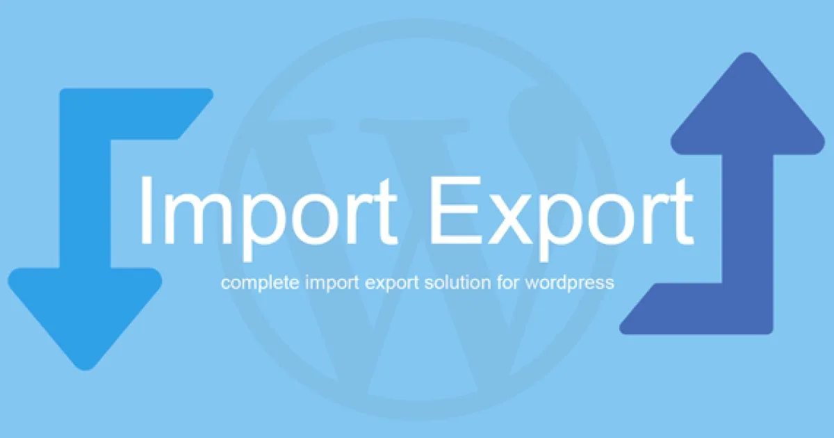 WP Import Export Plugin