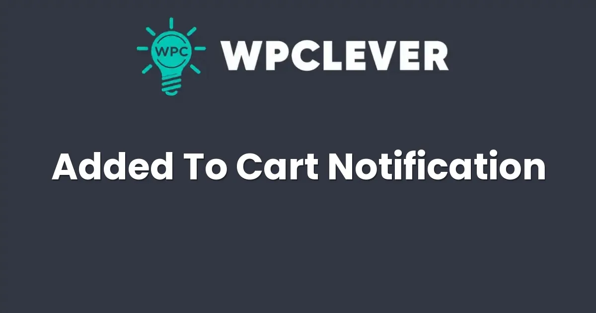 WPC Added To Cart Notification