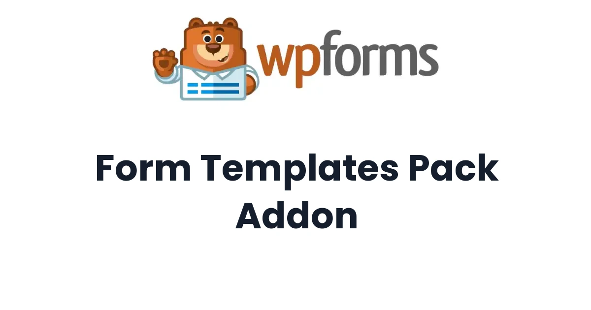 WPForms Form Templates Pack Addon