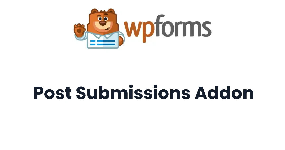 WPForms Post Submissions Addon