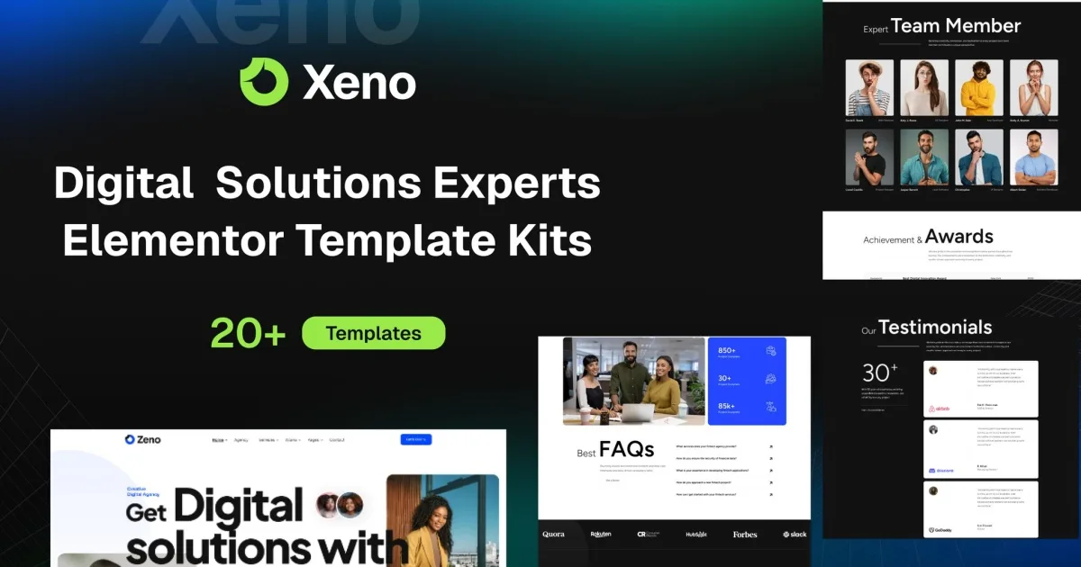 Xeno – Digital Solutions Experts Elementor Template Kits