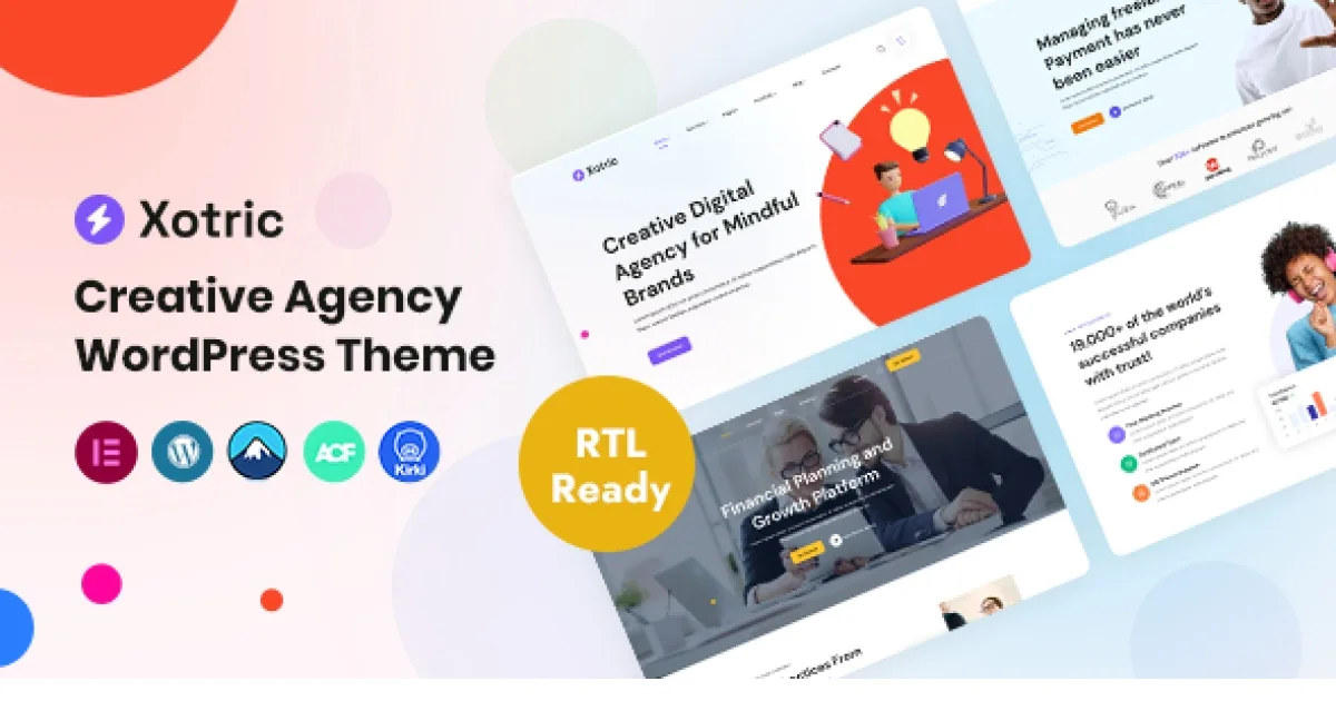 Xotric – Creative Agency WordPress Theme + RTL