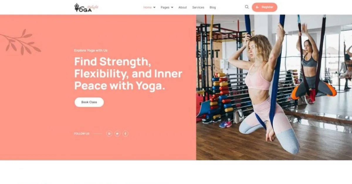 Yoga Delight – Yoga Studio & Fitness Elementor Template Kit
