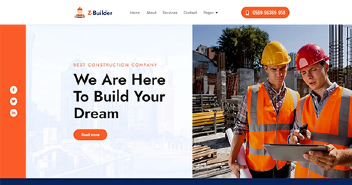 Z-Builder – Construction Elementor Template Kit