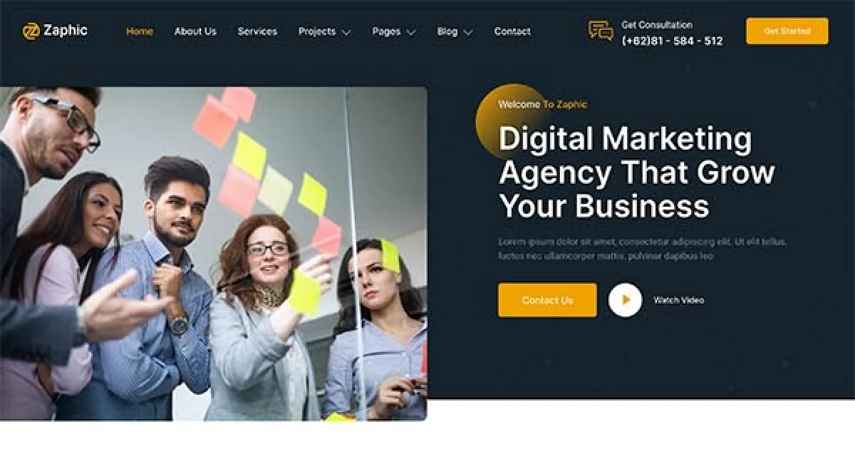 Zaphic – SEO & Digital Marketing Agency Elementor Template Kit