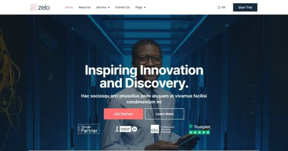 Zelo – Startup Business & Technology Company Elementor Template Kit