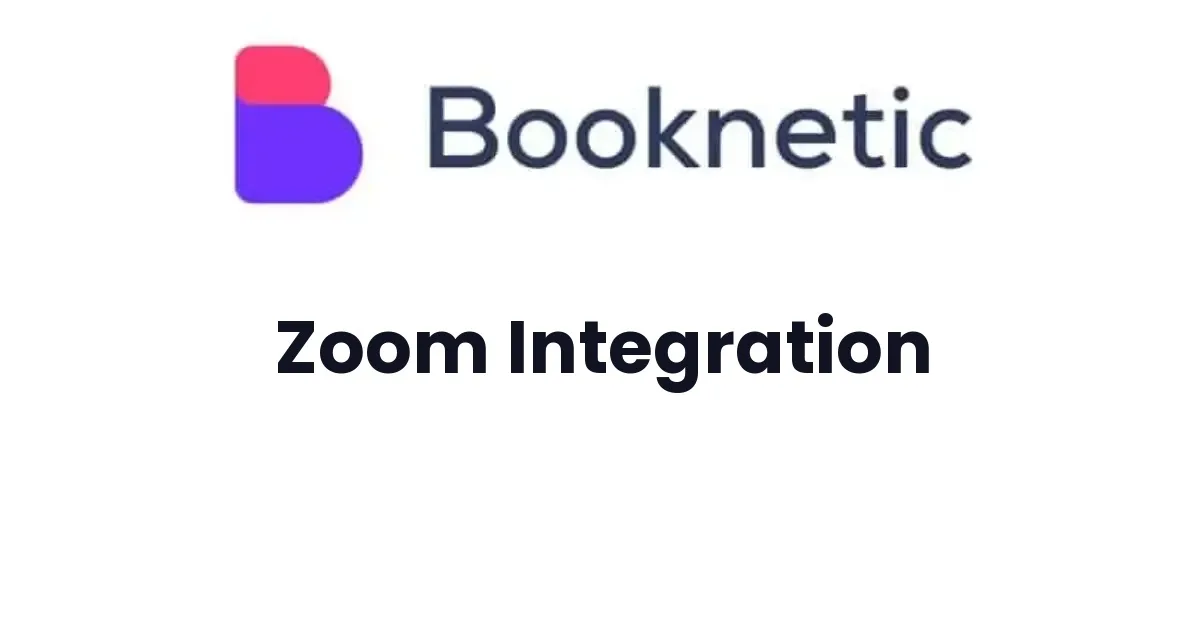 Zoom integration for Booknetic
