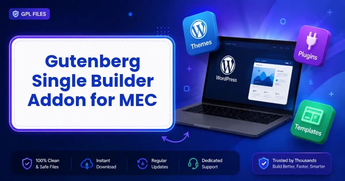 Gutenberg Single Builder Addon for MEC